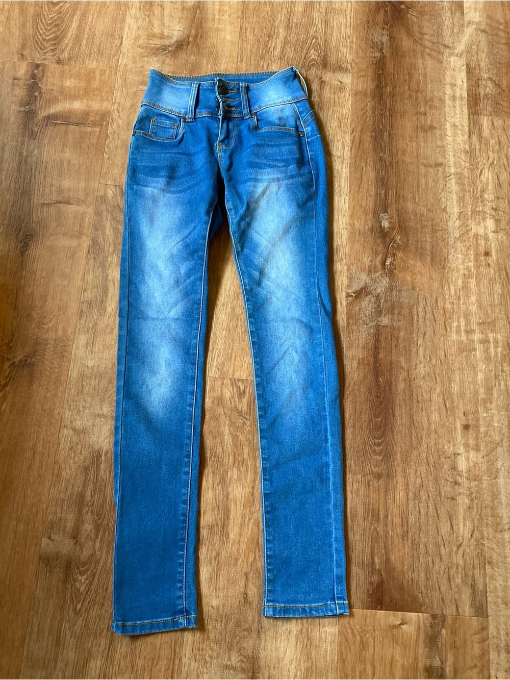 Blue Women's High-Rise Skinny Jeans
